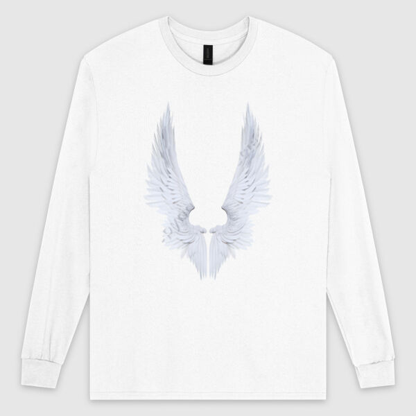 Angel Wings Mens Long Sleeve Tee Thumbnail