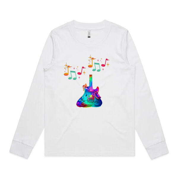 Vibrate Music Womens Long Sleeve Crew Thumbnail