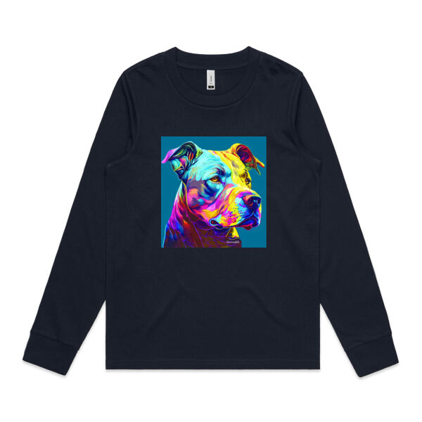 Staffy Womens Long Sleeve Crew Thumbnail
