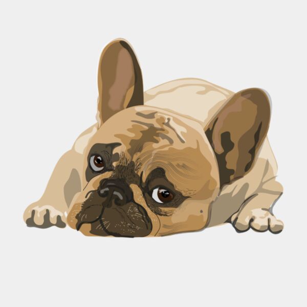 Black Dog Illustration Don t Disturb T Shirt Thumbnail